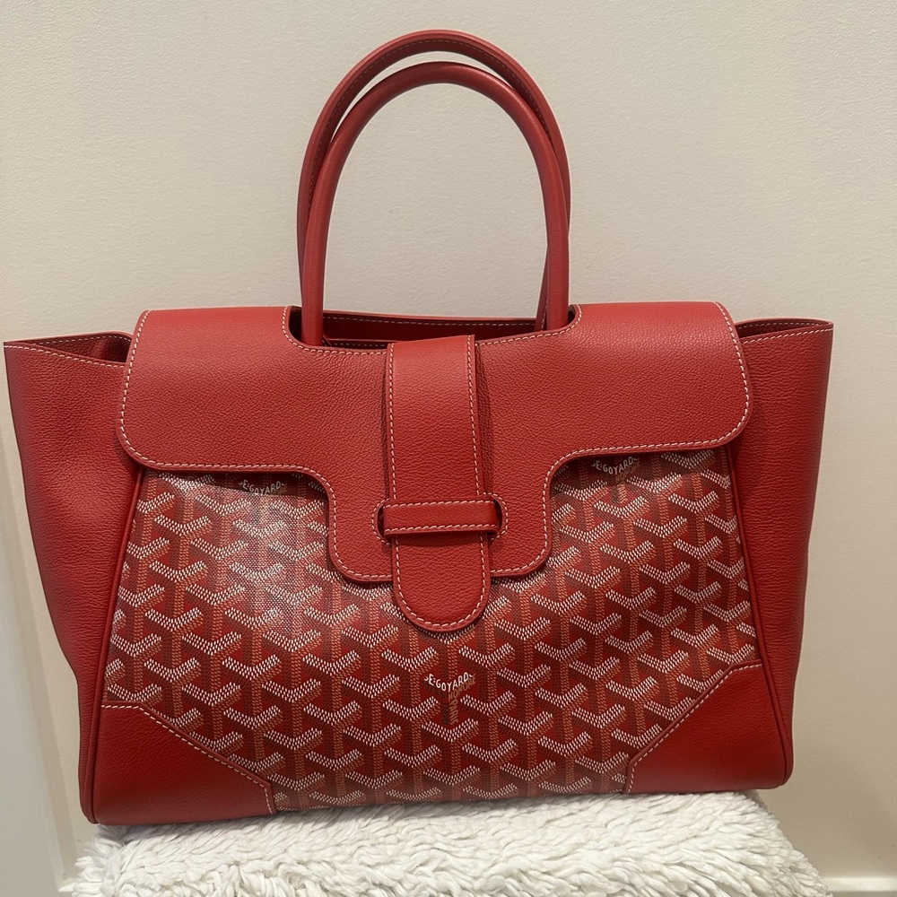 Goyard Saigon Tote Bag Red